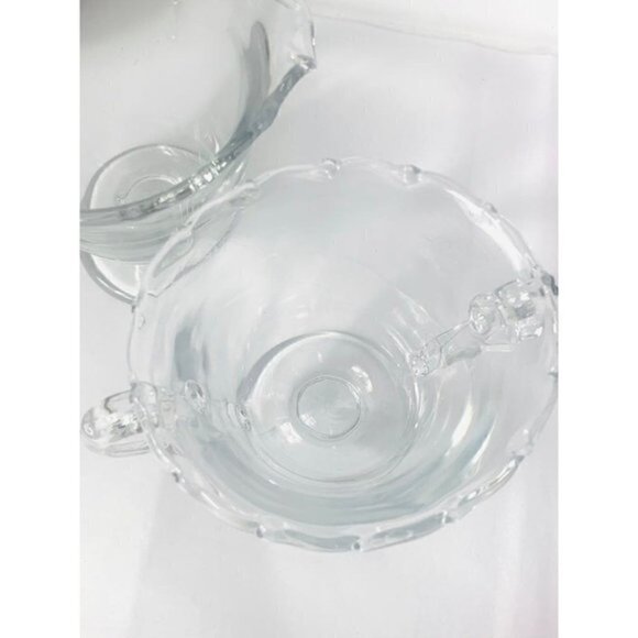 Vintage Fostoria Century Glass Sugar and Creamer Set 1950s - Picture 5 of 8